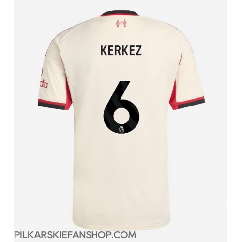 Koszulka piłkarska Liverpool Milos Kerkez #6 Strój wyjazdowy 2025-26 tanio Krótki Rękaw Koszulka piłkarska Liverpool Milos Kerkez #6 Strój wyjazdowy 2025-26 tanio Krótki Rękaw